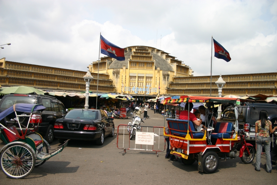 Der Markt Psah Thmey in Phnom Penh. ©Nicholas Hollmann